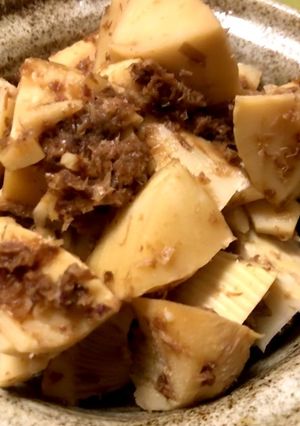 電子レンジで竹の子の土佐煮-レシピのメイン写真