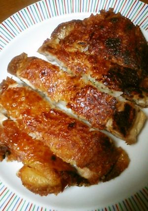 鶏もも肉にピラフを詰めて、こんがり焼いた-レシピのメイン写真