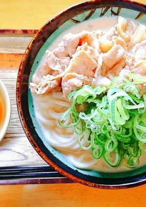 肉汁を使った豆乳スープの肉うどん-レシピのメイン写真