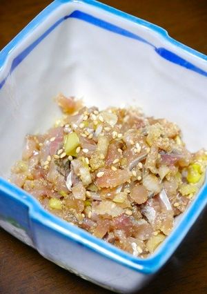 中性脂肪対策！アジのたたき☆ゴマ風味-レシピのメイン写真