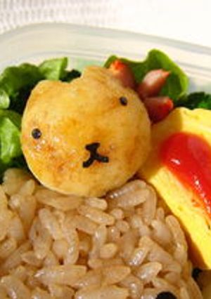 仔カピバラのてりやきポテト(キャラ弁)-レシピのメイン写真