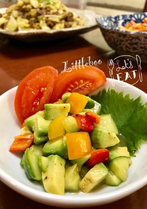 きゅうりとアボカドの彩りサラダ-レシピのメイン写真