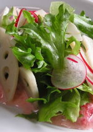はすの春色サラダ-レシピのメイン写真
