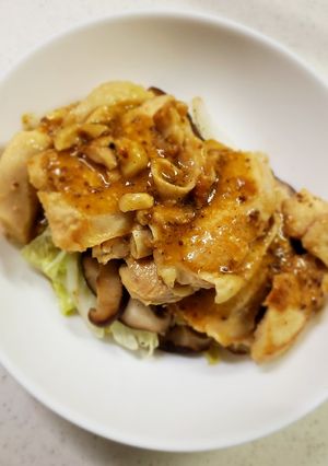 レンチン蒸し鶏のマヨマスタードソース-レシピのメイン写真