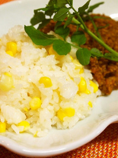 とうもろこしごはん&楽膳キーマカレー-レシピのメイン写真