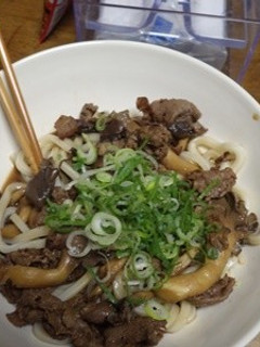 霜降り平茸と牛のしぐれ煮ぶっかけうどん-レシピのメイン写真