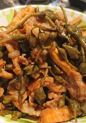 山菜 ミズコブ（ミズ）の簡単炒め物♬-レシピのメイン写真