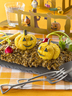 かぼちゃ畑のハロウィーンキーマカレー-レシピのメイン写真