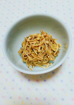 [簡単ヘルシー♪えのきの胡麻和え]-レシピのメイン写真