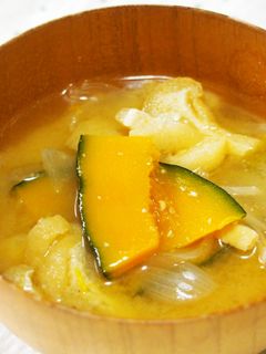 かぼちゃの味噌汁♪甘くて美味♪-レシピのメイン写真