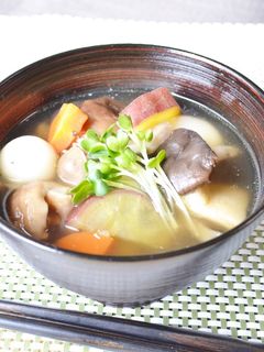 たっぷりきのこのだんご汁♪-レシピのメイン写真