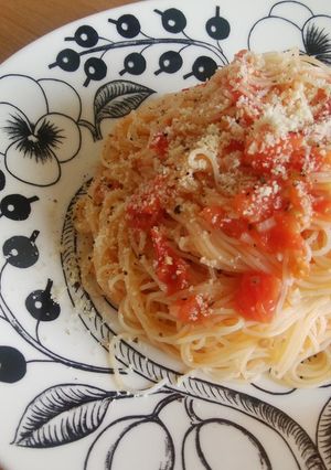 トマトが甘い♪冷製パスタ-レシピのメイン写真