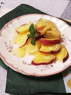 りんごとサツマイモのシナモン煮-レシピのメイン写真