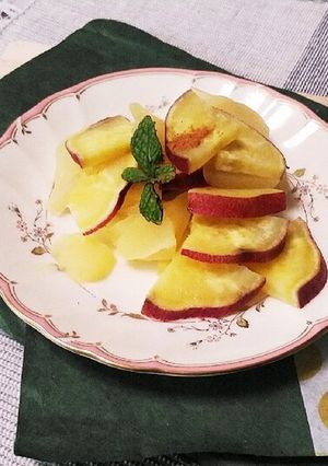 りんごとサツマイモのシナモン煮-レシピのメイン写真