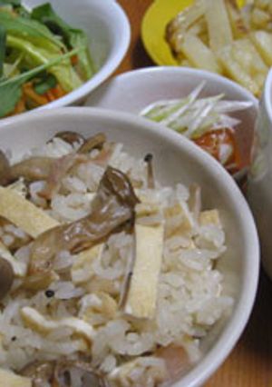 北の大豆　きぬ練りおあげで炊き込みご飯-レシピのメイン写真