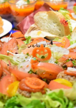 ハロウィン♪野菜ジュースdeハンバーグ-レシピのメイン写真