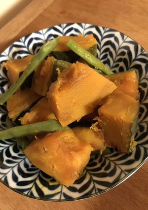 砂糖を先に入れるだけで！かぼちゃの煮物-レシピのメイン写真