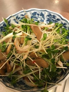 メンマ、ちくわ、貝割れ菜の和え物-レシピのメイン写真