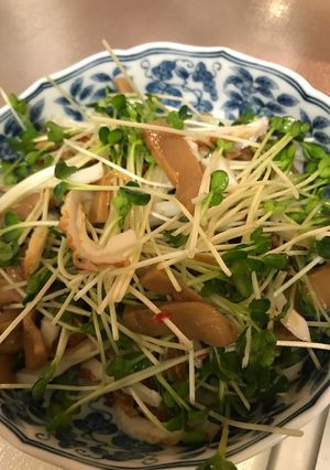 メンマ、ちくわ、貝割れ菜の和え物-レシピのメイン写真