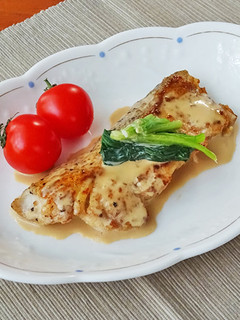白身魚のぽん酢クリームソースソテー-レシピのメイン写真