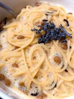 簡単!納豆 パスタ ^ω^-レシピのメイン写真