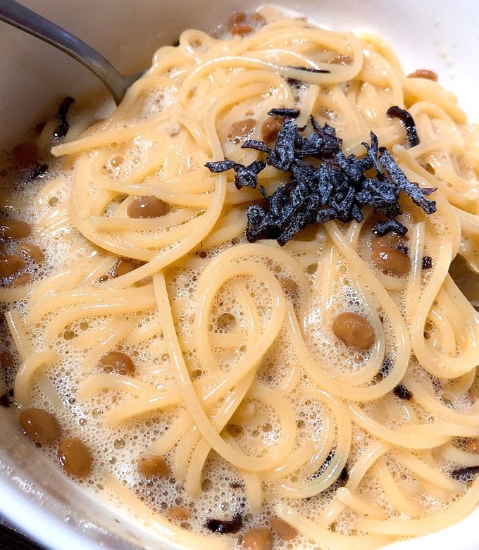 簡単！納豆 パスタ ＾ω＾-レシピのメイン写真