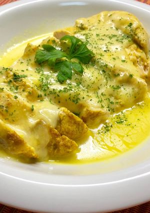 レンジで☆鶏むね肉のカレーチーズ蒸し-レシピのメイン写真