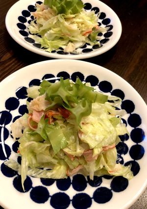四角豆のはいった☆カニカマレタスサラダ-レシピのメイン写真
