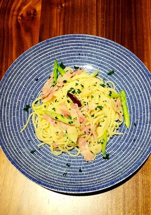 簡単！アスパラとベーコンのペペロンチーノ-レシピのメイン写真