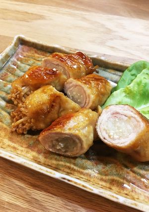 甘辛うまい!えのきの豚肉巻き照り焼き-レシピのメイン写真