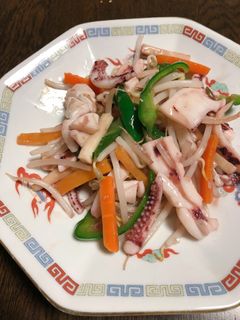 スルメイカの野菜炒め-レシピのメイン写真