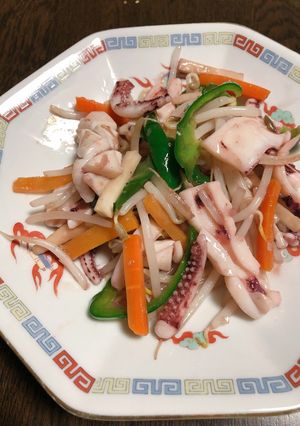 スルメイカの野菜炒め-レシピのメイン写真