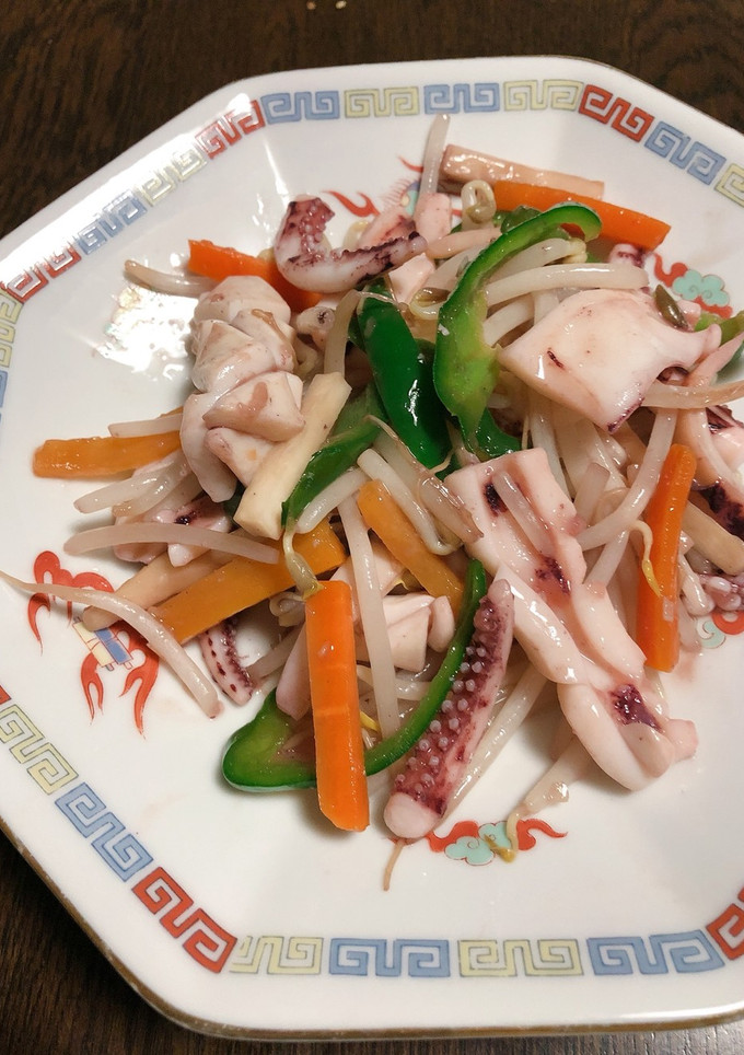 スルメイカの野菜炒め-レシピのメイン写真