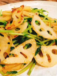 れんこんと豆苗のさっぱり炒め-レシピのメイン写真