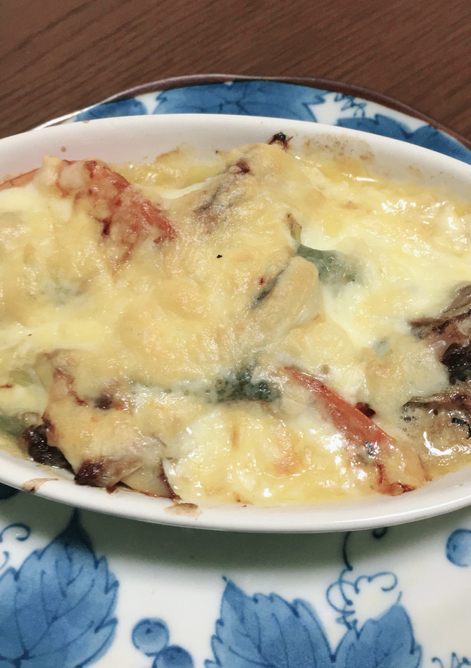 水煮鯖缶ときのこのチーズ焼き-レシピのメイン写真