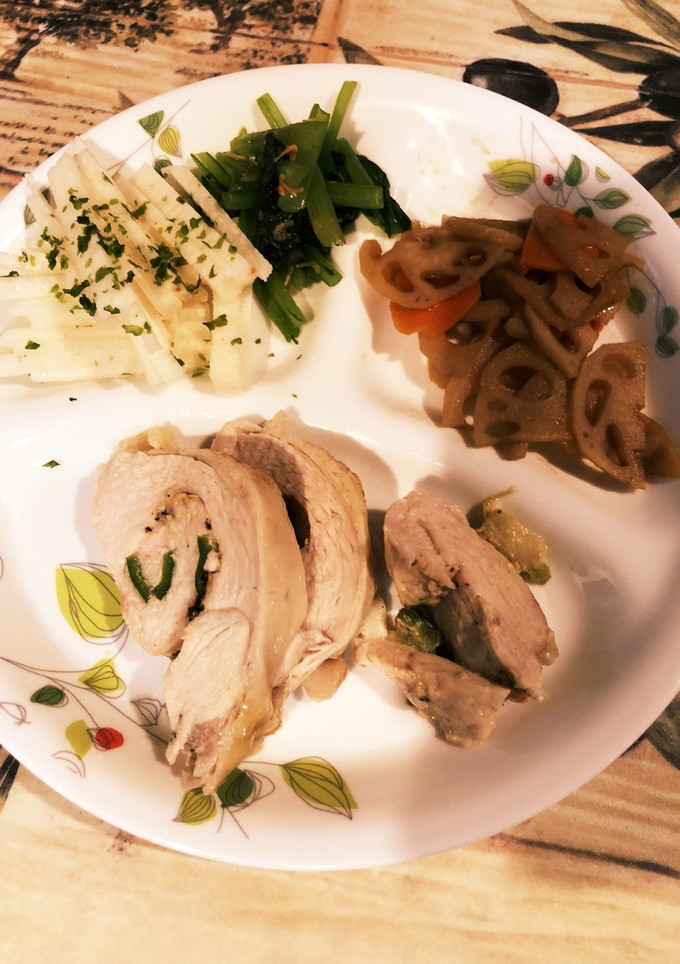 レンジで簡単。鶏むね肉のしっとり巻き。-レシピのメイン写真