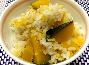 もち麦入りかぼちゃご飯☆鍋・炊飯器でも-レシピのメイン写真