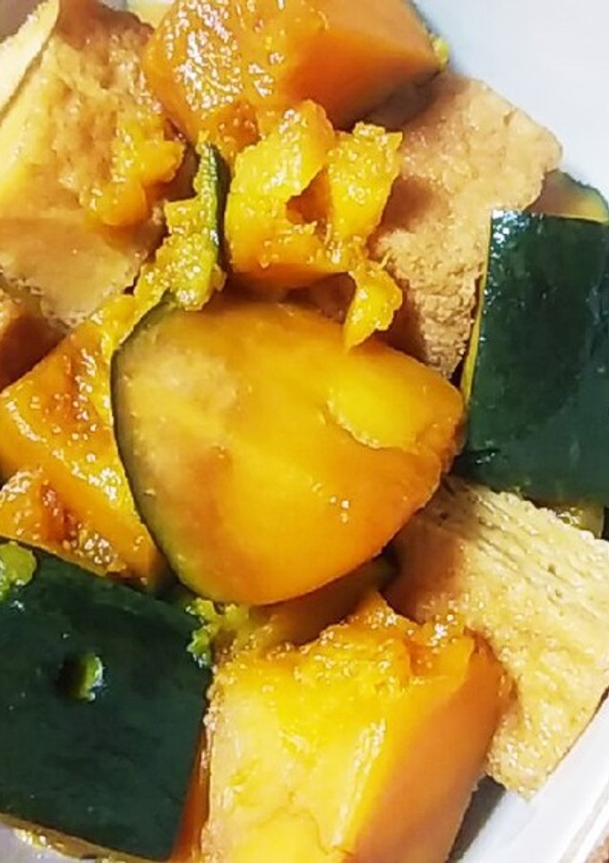我が家の煮物♪厚揚げとかぼちゃ煮-レシピのメイン写真