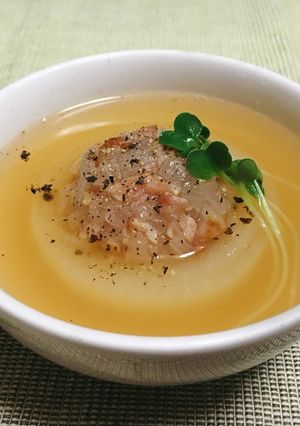 玉ねぎとベーコンdeとろっと食べるスープ-レシピのメイン写真