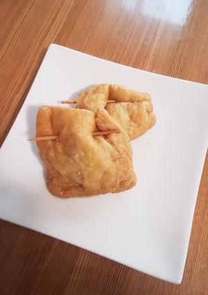 簡単☆ひき肉で油揚げの煮物！-レシピのメイン写真