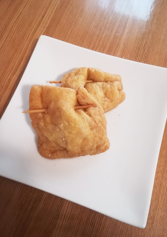簡単☆ひき肉で油揚げの煮物！-レシピのメイン写真