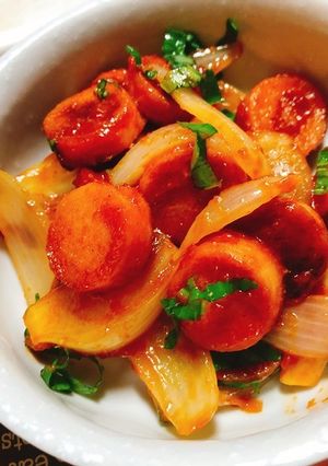 魚肉ソーセージのナポリタン-レシピのメイン写真