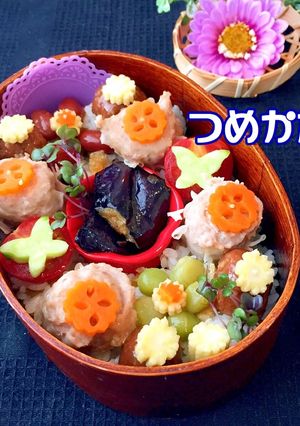 シュウマイと肉団子弁当 詰め方 簡単-レシピのメイン写真