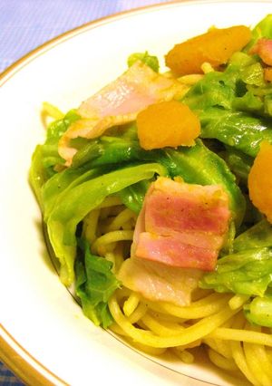 春きゃべつ♡かぼちゃのクリーミィパスタ✿-レシピのメイン写真