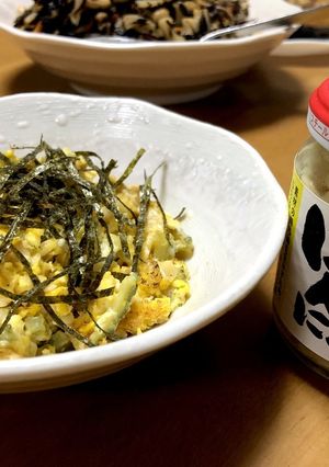 ゴーヤと刻みニンニクの卵とじ-レシピのメイン写真