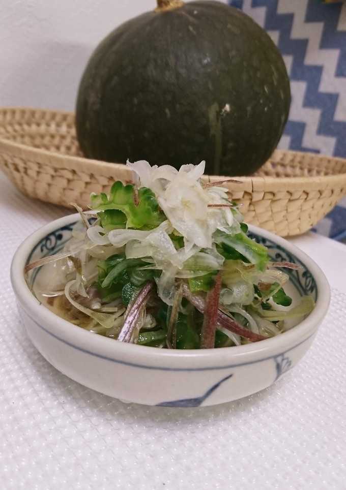 ゴーヤみょうがたまねぎのさっぱり副菜-レシピのメイン写真