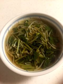 もやしとほうれん草のヘルシコンソメスープ-レシピのメイン写真