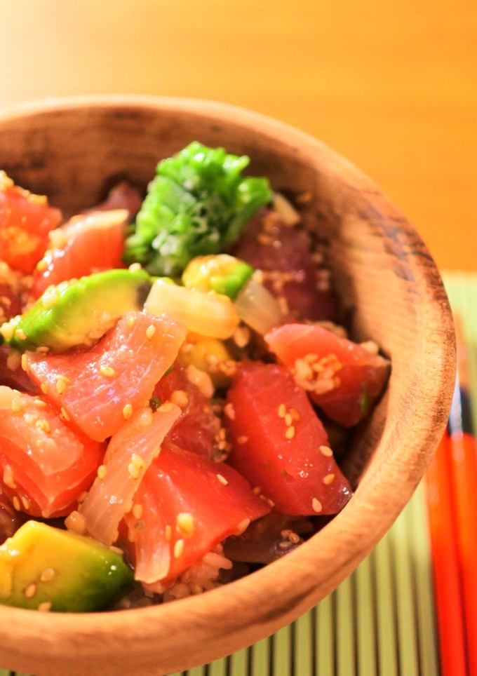 海風感じる、アヒポキ丼-レシピのメイン写真