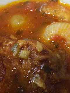 簡単絶品・豚軟骨ハムのトマト煮込み-レシピのメイン写真