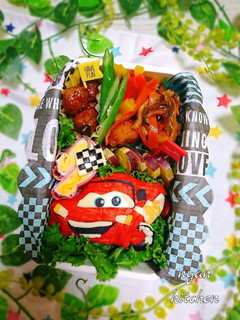 カーズ☆『マックイーン』キャラ弁♡-レシピのメイン写真